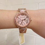 Michael Kors Mini Camille Multifunction Rose Gold Dial Rose Gold Steel Strap Watch For Women - MK7273 Buy Now By Michael Kors