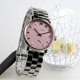 Marc Jacobs Baker Pink Dial Silver Steel Strap Watch for Women - MBM3280 Buy Now By Marc Jacobs