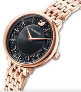Swarovski Crystalline Chic Analog Black Dial Rose Gold Steel Strap Watch for Women - 5544587 Buy Now By Swarovski