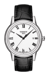 Tissot T Classic Carson White Dial Black Leather Strap Watch for Men - T085.410.16.013.00 Buy Now By Tissot