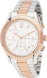 Maserati Tradizione White Dial Two Tone Stainless Steel Strap Watch For Men - R8873625001 Buy Now By Maserati