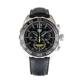 Tag Heuer Formula 1 Aston Martin Black Dial Black Leather Strap Watch for Men - CAZ101P.FC8245 Buy Now By Tag Heuer
