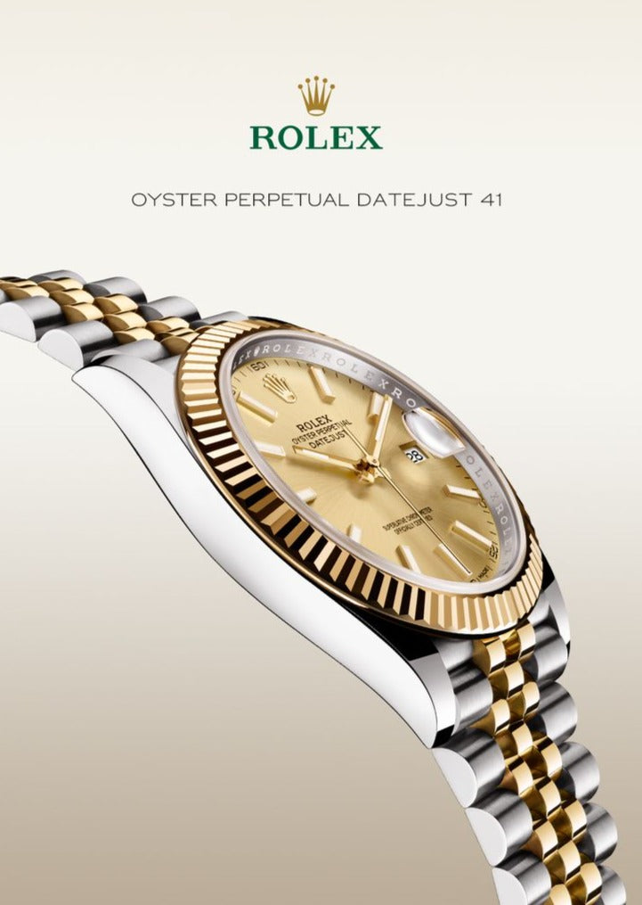 Shop Rolex Datejust 41 Oyster Gold Dial Two Tone Oystersteel & Yellow Gold Jubilee Bracelet Watch for Men - M126333-0010 in USA