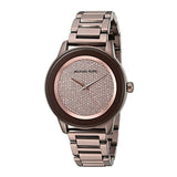 Michael Kors Kinley Brown Dial Brown Steel Strap Watch for Women - MK6245
