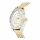 Guess Whisper Silver Dial Gold Mesh Bracelet Watch for Women - W1084L2 Buy Now By Guess