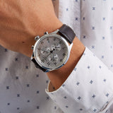 Tissot Chrono XL Silver Dial Brown Leather Strap Watch For Men - T116.617.16.037.00 Buy Now By Tissot
