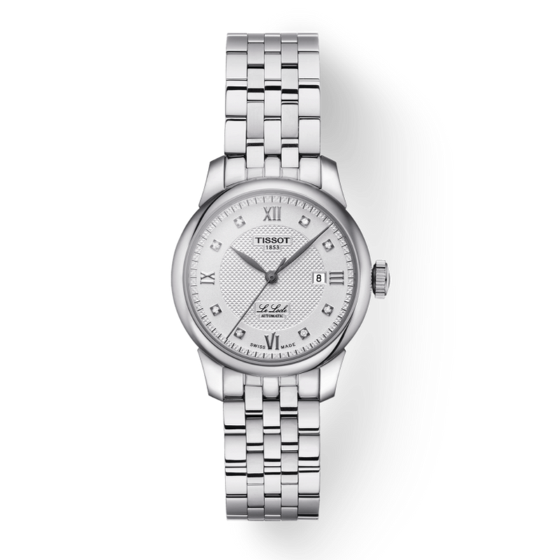Tissot Le Locle Lady Automatic Diamonds Silver Dial Silver Steel Strap Watch For Women - T006.207.11.036.00 Buy Now By Tissot