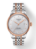 Tissot Le Locle Powermatic 80 Diamonds Silver Dial Two Tone Steel Strap Watch For Men - T006.407.22.036.01