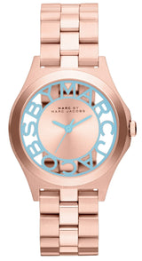 Marc Jacobs Henry Rose Gold Dial Rose Gold Steel Strap Watch for Women - MBM3296 Buy Now By Marc Jacobs