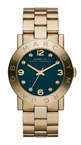 Marc Jacobs Amy Green Dial Gold Steel Strap Watch for Women - MBM8619 Buy Now By Marc Jacobs
