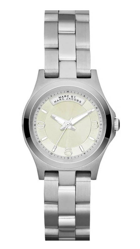 Shop Marc Jacobs Baby Dave Silver Dial Silver Steel Strap Watch for Women - MBM3234 in USA