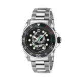 Shop Gucci Dive Snake Black Dial Silver Steel Strap Watch For Men - YA136218 in USA