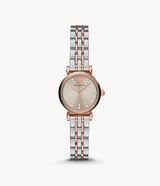 Emporio Armani Gianni T Bar Grey Dial Two Tone Steel Strap Watch For Women - AR1841 Buy Now By Emporio Armani