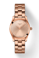 Tissot T Wave Rose Gold Dial Rose Gold Steel Strap Watch For Women - T112.210.33.456.00 Buy Now By Tissot