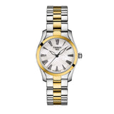 Tissot T Wave Lady White Mother of Pearl Dial Two Tone Steel Strap Watch For Women - T112. 210. 22. 113. 00
