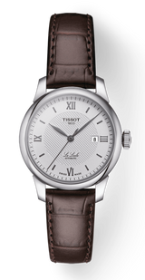 Tissot T Classic Le Locle Automatic Silver Dial Brown Leather Strap Watch For Women - T006.207.16.038.00 Buy Now By Tissot