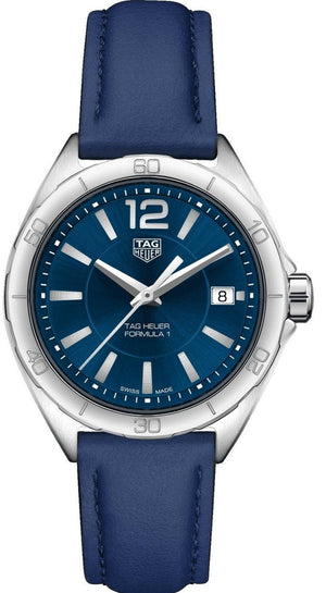 Tag Heuer Formula 1 Quartz Blue Dial Blue Leather Strap Watch for Women - WBJ1312.FC8231