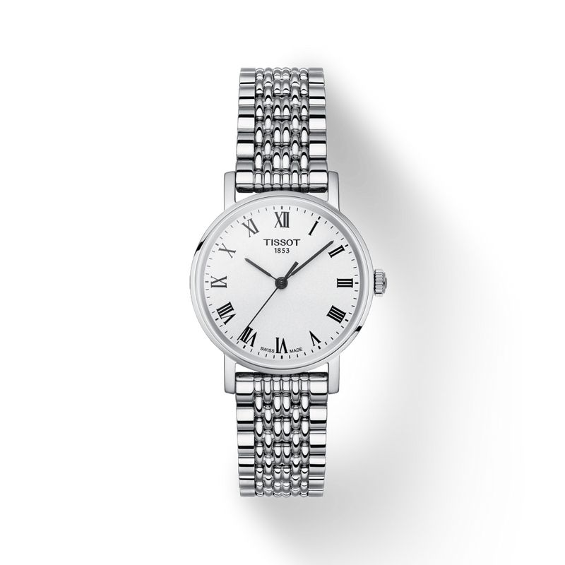 Tissot T Classic Everytime Small White Dial Silver Mesh Bracelet Watch For Women - T109.210.11.033.00 Buy Now By Tissot