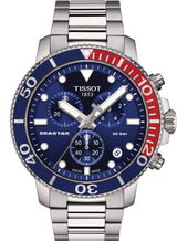 Tissot Seastar 1000 Chronograph Blue Dial Silver Steel Strap Watch For Men - T120.417.11.041.03 Buy Now By Tissot