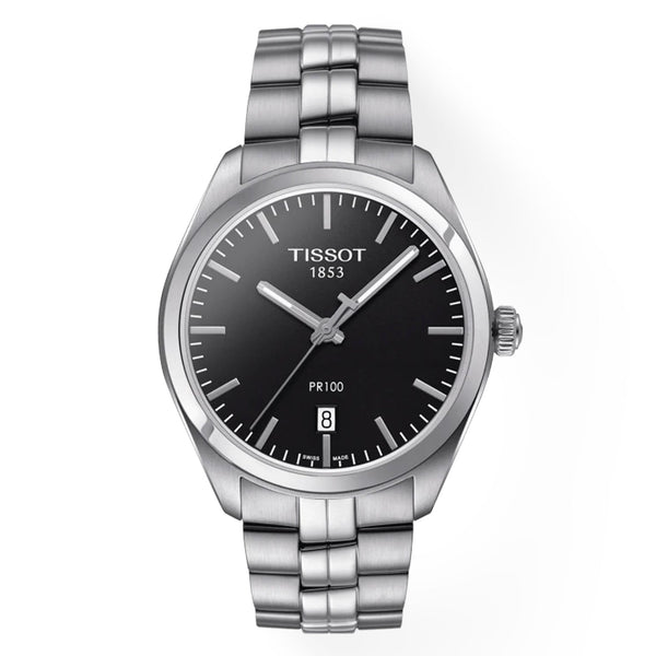 Shop Tissot PR 100 Sport Chic Quartz Stainless Steel Watch For Men - T101.410.11.051.00 in USA