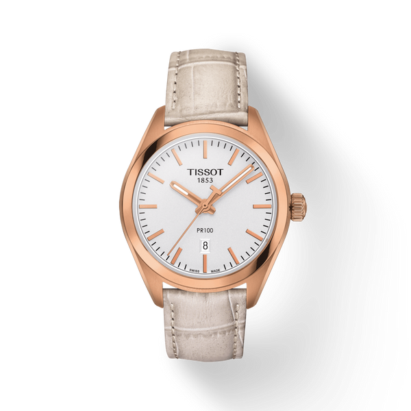 Tissot T Classic PR 100 Lady White Dial Watch For Women - T101.210.36.031.00 Buy Now By Tissot
