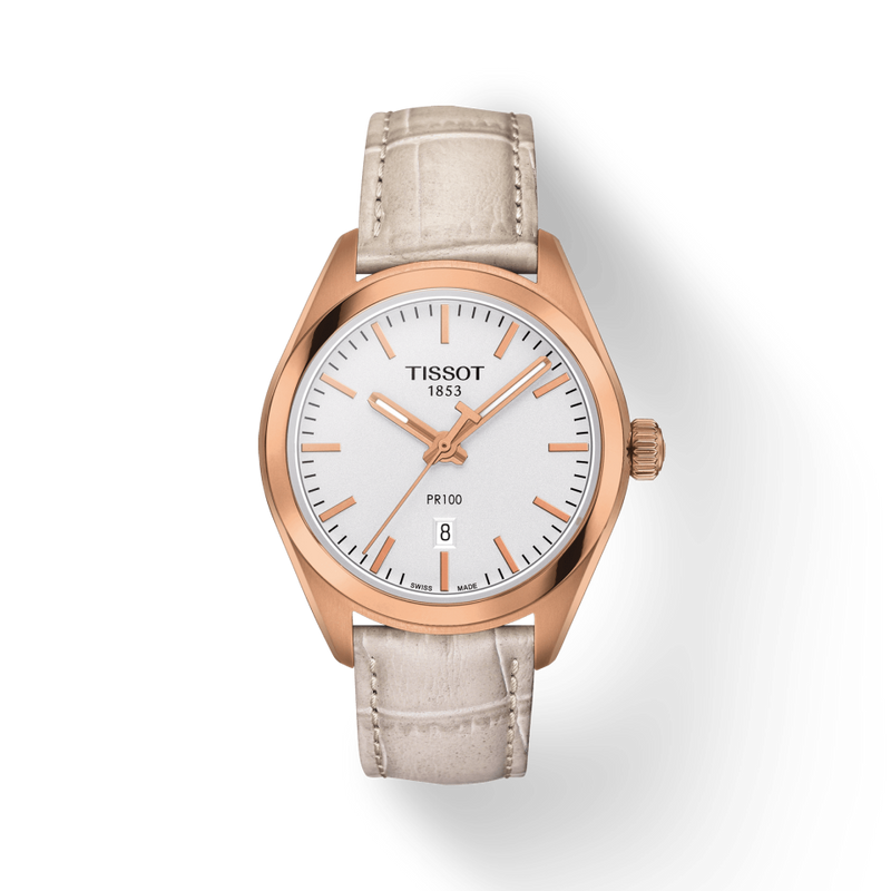 Tissot T Classic PR 100 Lady White Dial Watch For Women - T101.210.36.031.00 Buy Now By Tissot
