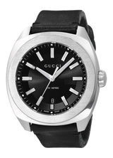 Gucci GG2570 Black Dial Black Leather Strap Watch For Men - YA142206 Buy Now By Gucci