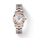 Tissot T Wave Mother of Pearl Dial Two Tone Steel Strap Watch For Women - T112.210.22.113.01 Buy Now By Tissot