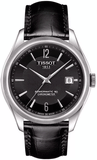 Tissot Ballade Powermatic 80 Cosc Black Dial Black Leather Strap Watch For Men - T108.408.16.057.00