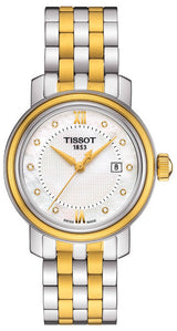 Tissot T Classic Bridgeport Mother of Pearl Dial Two Tone Steel Strap Watch For Women - T097.010.22.116.00 Buy Now By Tissot