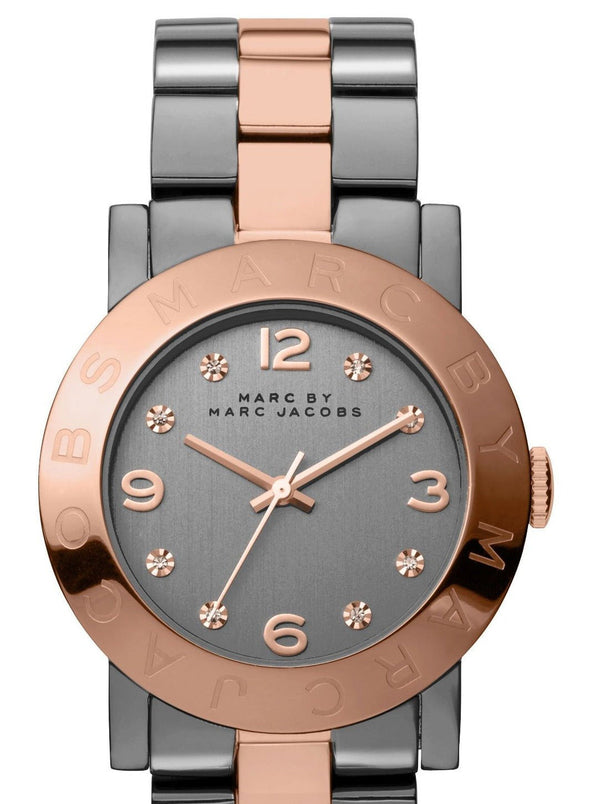 Marc Jacobs Amy Grey Dial Two Tone Steel Strap Watch for Women - MBM8597 Buy Now By Marc Jacobs