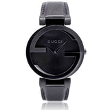 Gucci Interlocking G Black Dial Watch For Women - YA133302