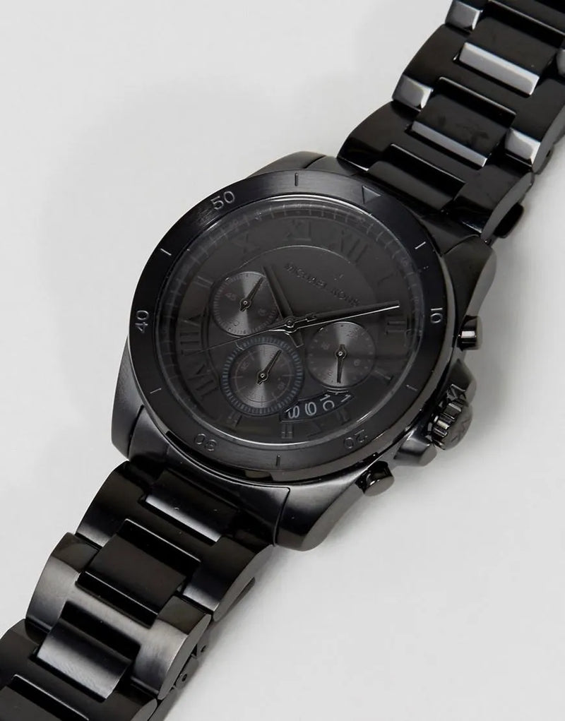 Michael Kors Alek Oversized Black Dial Black Steel Strap Watch For Men - MK8900 Buy Now By Michael Kors