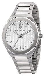 Maserati Stile 3H White Dial Silver Steel Strap Watch For Men - R8853142005 Buy Now By Maserati