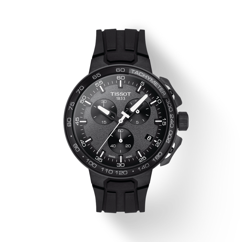 Tissot T Race Cycling Chronograph Black Dial Black Rubber Strap Watch For Men - T111.417.37.441.03 Buy Now By Tissot