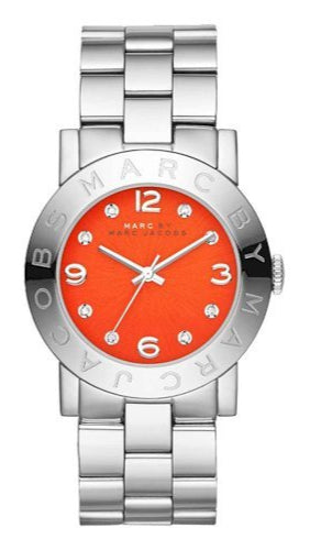 Marc Jacobs Amy Red Dial Silver Steel Strap Watch for Women - MBM3302 Buy Now By Marc Jacobs