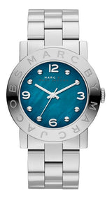 Marc Jacobs Amy Blue Dial Silver Steel Strap Watch for Women - MBM3272 Buy Now By Marc Jacobs