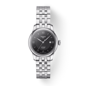 Tissot Le Locle Automatic Lady Black Dial Silver Steel Strap Watch For Women - T006.207.11.058.00