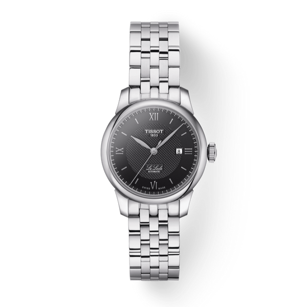 Tissot Le Locle Automatic Lady Black Dial Silver Steel Strap Watch For Women - T006.207.11.058.00 Buy Now By Tissot
