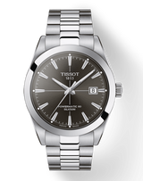 Tissot Gentleman Powermatic 80 Silicium Black Dial Silver Steel Strap Watch For Men - T127.407.11.061.01 Buy Now By Tissot