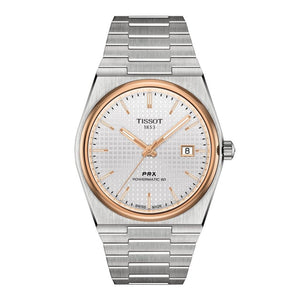 Tissot PRX Powermatic 80 Silver Dial Silver Steel Strap Watch For Men - T137.407.21.031.00