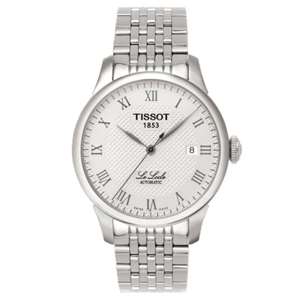Shop Tissot T Classic Le Locle Automatic White Dial Silver Steel Strap Watch For Men - T41.1.483.33 in USA