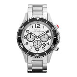 Marc Jacobs Rock Chronograph White Dial Silver Steel Strap Watch for Men - MBM5027 Buy Now By Marc Jacobs