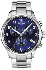 Tissot T Sport Chrono XL Classic Blue Dial Silver Steel Strap Watch For Men - T116.617.11.047.01 Buy Now By Tissot