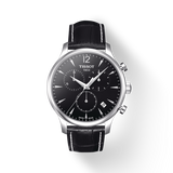 Tissot Tradition Chronograph Black Dial Black Leather Strap Watch For Men - T0636171605700 Buy Now By Tissot