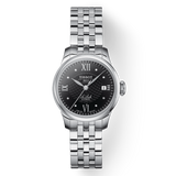 Tissot Le Locle Automatic Lady Black Dial Silver Steel Strap Watch For Women - T41.1.183.56