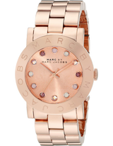 Marc Jacobs Amy Dexter Rose Gold Dial Rose Gold Steel Strap Watch for Women - MBM3216 Buy Now By Marc Jacobs