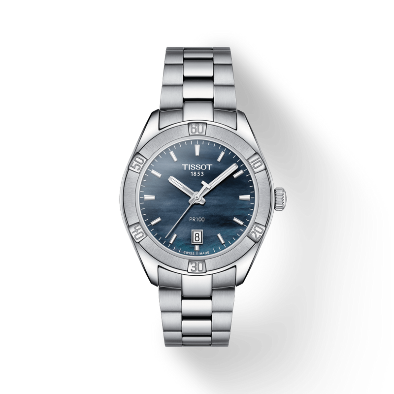 Tissot PR 100 Sport Chic Mother of Pearl Dial Watch For Women - T101.910.11.121.00 Buy Now By Tissot