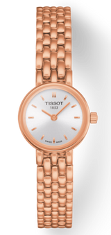 Tissot T Lady Lovely Silver Dial Rose Gold Steel Strap Watch For Women - T058.009.33.031.01 Buy Now By Tissot