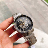 Maserati SFIDA Automatic Black Dial Silver Steel Strap Watch For Men - R8823140002 Buy Now By Maserati